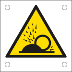 [49624N] 49624N - Cartello alluminio pericolo proiezione schegge