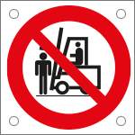 [49727N] 49727N - Cartello alluminio divieto sostare sotto le forche