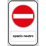 [5680K] 5680K - Cartello divieto di accesso Spazio scrivibile