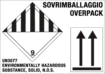 [8220N] 8220N - etichetta 245x175 MISCEL.DANGEROUS UN3077