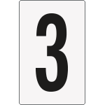 [8653BN] 8653BN - Cartello numero 3 per contrassegnare