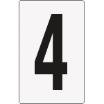 [8904BN] 8904BN - Cartello numero 4 per contrassegnare