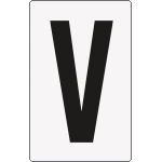[8929BN] 8929BN - Cartello lettera V per contrassegnare