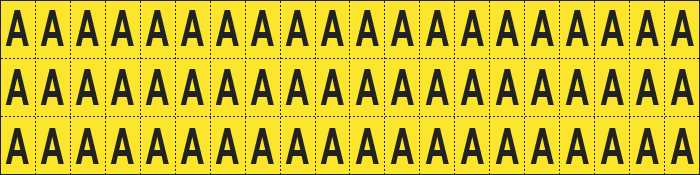 [900A] 900A - Foglio n.60 etichette adesive G/N lettera A