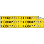 [900AZ] 900AZ - Foglio n.60 etichette adesive G/N lettere da A a Z