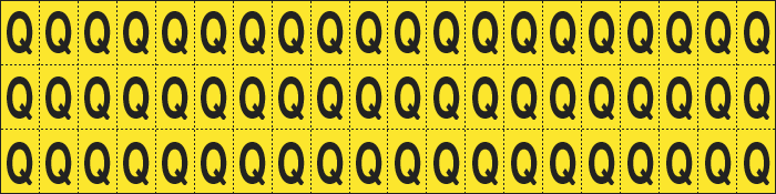 [900Q] 900Q - Foglio n.60 etichette adesive G/N lettera Q