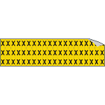 [900X] 900X - Foglio n.60 etichette adesive G/N lettera X