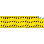 [900Z] 900Z - Foglio n.60 etichette adesive G/N lettera Z