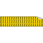 [901Z] 901Z - Foglio n.60 etichette adesive G/N lettera Z