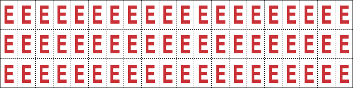 [910E] 910E - Foglio n.60 etichette adesive B/R lettera E