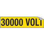 [9118A] 9118A - Foglio n. 1 etichette adesive 30000 VOLT