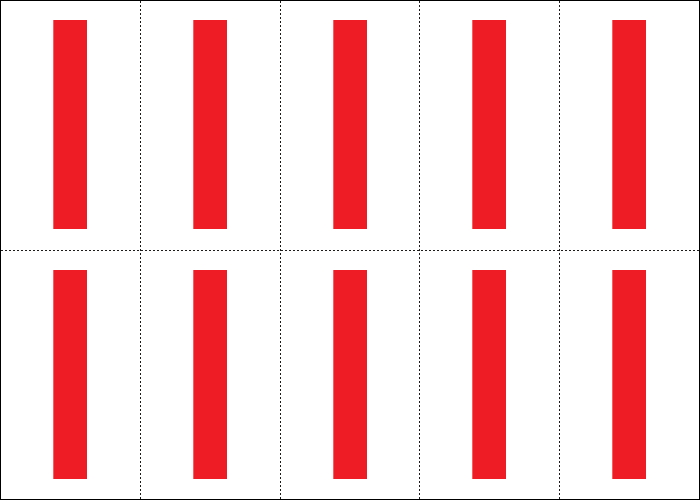 [915I] 915I - Foglio n.10 etichette adesive B/R lettera I