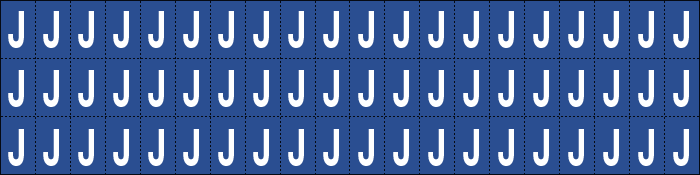 [920J] 920J - Foglio n.60 etichette adesive B/B lettera J