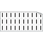 [933I] 933I - Foglio n.30 etichette adesive B/N lettera I