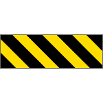 [9408P] 9408P - Pannello autoadesivo righe giallo nere