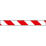 [9420P] 9420P - Pannello autoadesivo righe bianco rosso