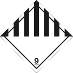 [9450C] 9450C - Etichetta adesiva MISCELLANEUS DANGEROUS (9)