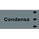 [99A662NED] 99A662NED - Etichetta fondo grigio " CONDENSA " destra