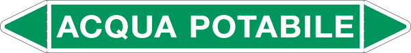 [99A672B] 99A672B - foglio da 5 etichette autoadesive con frecce e simboli ACQUA POTABILE