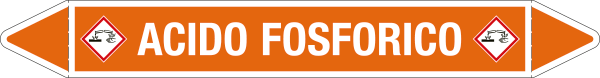 [99B990A] 99B990A - foglio da 5 etichette autoadesive con frecce+simb ACIDO FOSFORICO