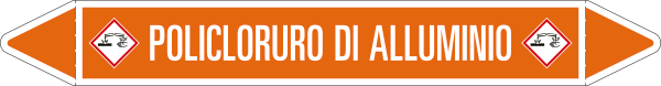 [99C160A] 99C160A - foglio da 5 etichette autoadesive con frecce+simb POLICLORURO DI ALL.