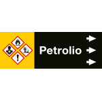 [99C480NDD] 99C480NDD - foglio da 5 etichette fondo nero "PETROLIO" destra