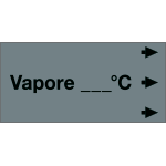 [99C600NED] 99C600NED - Etichetta fondo grigio "VAPORE.. C" destra