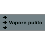 [99C610NDS] 99C610NDS - Foglio da 5 etichette "VAPORE PULITO" sinistra