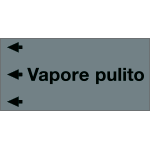 [99C610NES] 99C610NES - Etichetta fondo grigio "VAPORE PULITO" sinistra