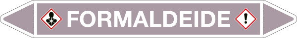[99C910B] 99C910B - foglio da 5 etichette autoadesive con frecce+simboli FORMALDEIDE