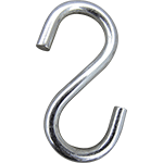 [AGK322S] AGK322S - Conf.25 ganci S per catene acciaio zincato