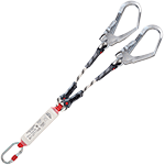 [ANC5030201] ANC5030201 - cordino a Y con assorbitore di energia e 3 moschet.lungh.190 cm.