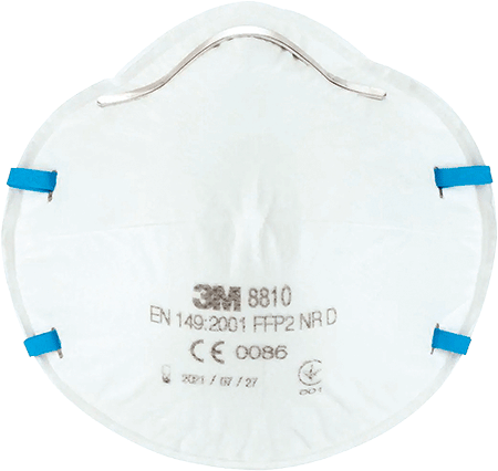 [AP8810] AP8810 - Respiratore 3M 8810 FFP2 per polveri