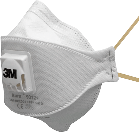 [AP9322] AP9322 - Respiratore 3M 9322+ pieghevole FFP2 polveri con valvola