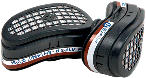 [APSF341] APSF341 - coppia di filtri A1P3 RD di ricambio per semimaschere APS503 e APS401