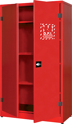 [ARR1857] ARR1857 - Armadio verniciato 2 ante cieche 3 ripiani h. 1850 mm