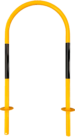 [AS122] AS122 - Archetto antisosta Giallo Nero tubo diametro 33 mm