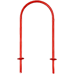 [AS123] AS123 - Archetto antisosta rosso tubo diametro 33 mm