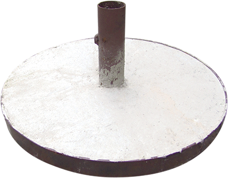 [BAC2] BAC2 - Base circolare appesantita per palo diametro 48