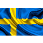 [BAPES225S] BAPES225S - bandiera SVEZIA con lavorazione mm 1500x2250