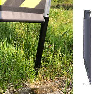 [BARS803] BARS803 - picchetto opzionale per transenne in alluminio Safein