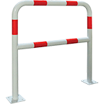 [BARV600RB] BARV600RB - barriera bianco/rossa con piastra di fissaggio alle basi