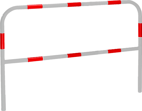 [BARV702RB] BARV702RB - barriera bianco/rossa modello da interrare