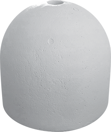 [BC248] BC248 - Base cemento grigia 210Kg con foro per palo diametro 48