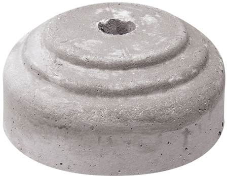 [BC48] BC48 - Base cemento Kg 31 per paletti parapedonali d.48