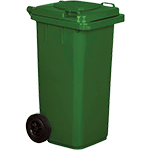 [BIC0120V] BIC0120V - Cassonetto mobile portarifiuti da litri 120 Verde