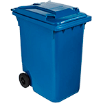 [BIC0360B] BIC0360B - Cassonetto mobile portarifiuti da litri 360 BLU