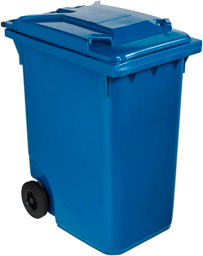 [BIC0360B] BIC0360B - Cassonetto mobile portarifiuti da litri 360 BLU