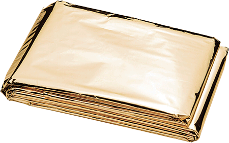 [BRB103] BRB103 - coperta isotermica in alluminio dorato
