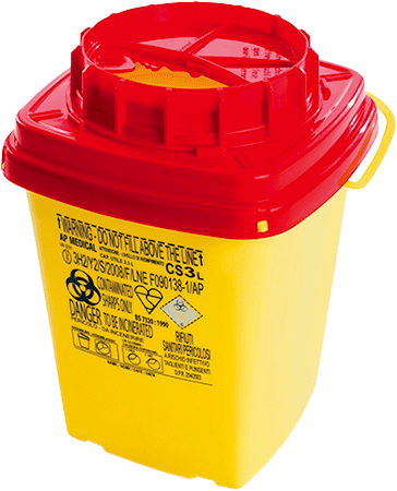 [BRC100] BRC100 - contenitore per aghi usati e cannule. Capacita' lt. 3,5